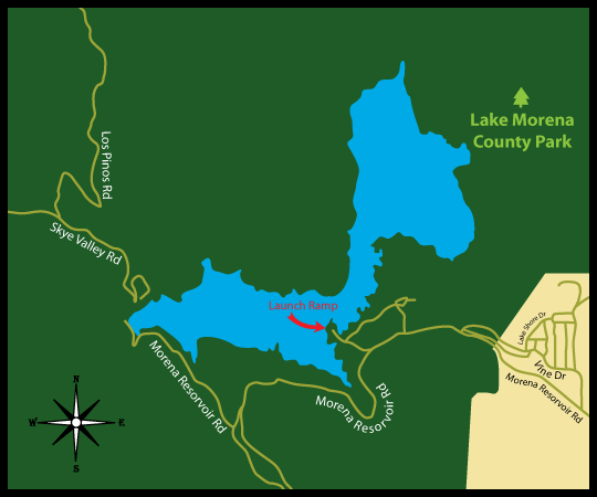 Lake Morena Map Information