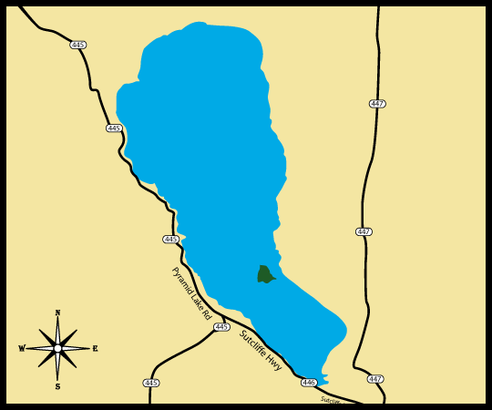 Pyramid Lake Map Information